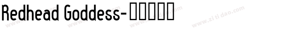 Redhead Goddess字体转换